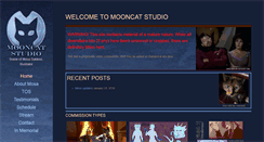 Desktop Screenshot of mooncatart.com